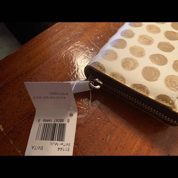 Coach Polka-dot Zip-Around Wallet - Picture 3 of 4